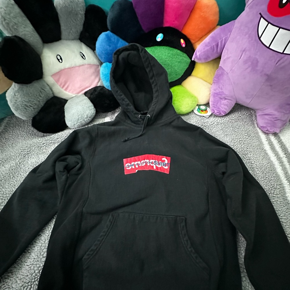 Supreme x CDG Box logo hoodie